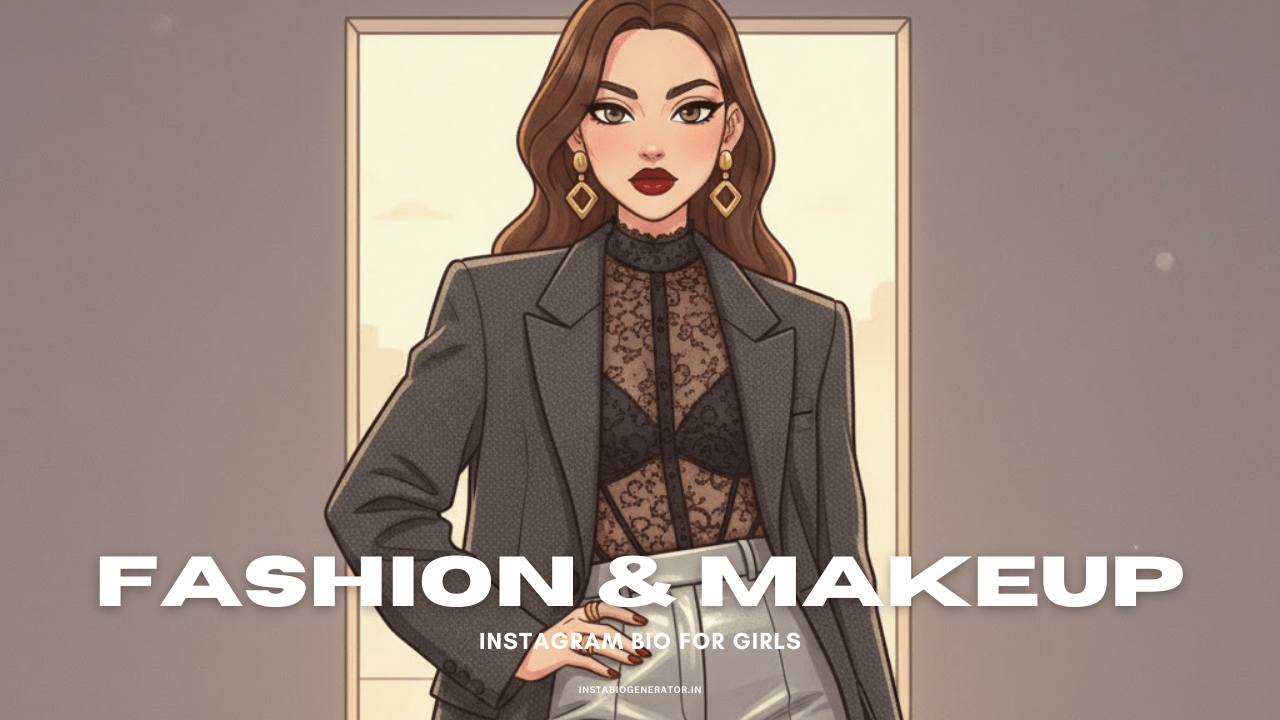 Fashion & Makeup Instagram Bio for Girls