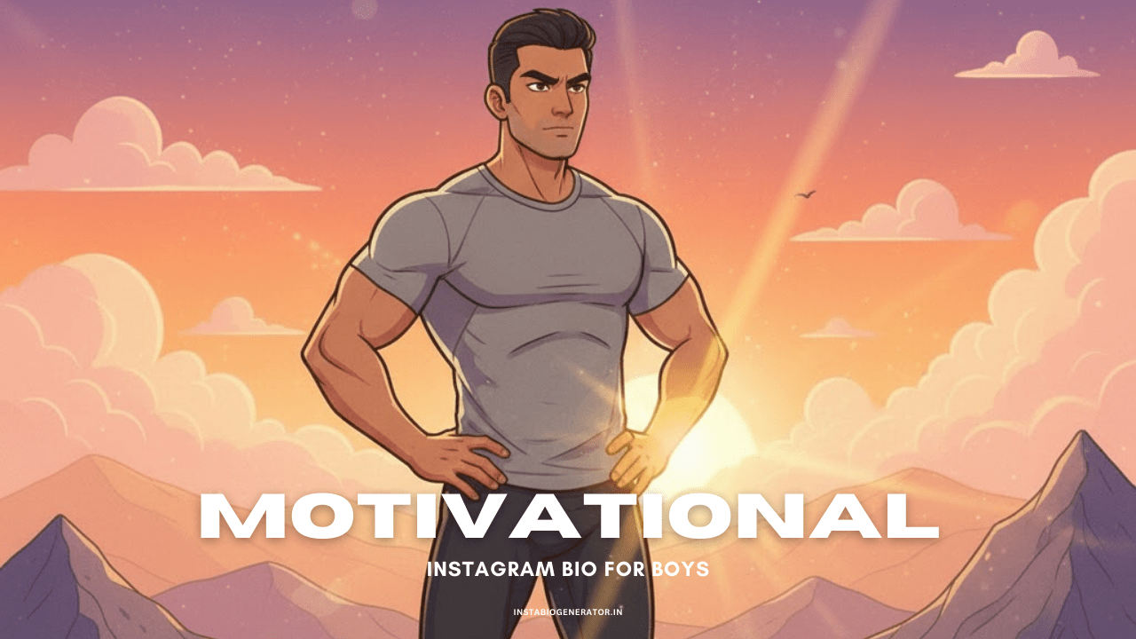 Motivational Instagram Bio for Boys