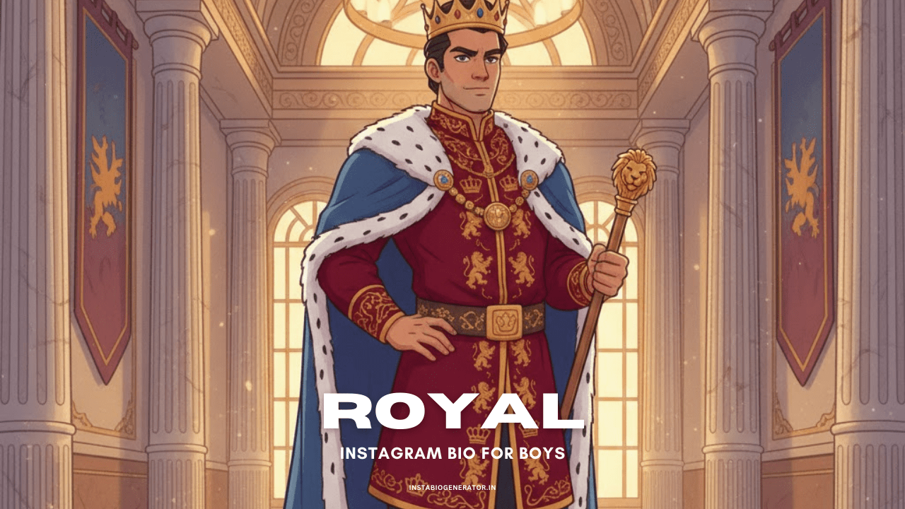 Royal Instagram Bio for Boys