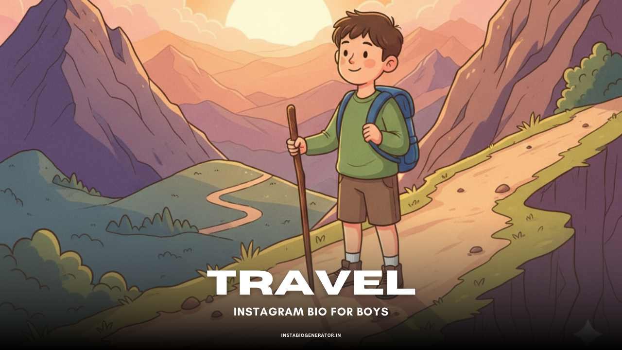 Travel Instagram Bio for Boys
